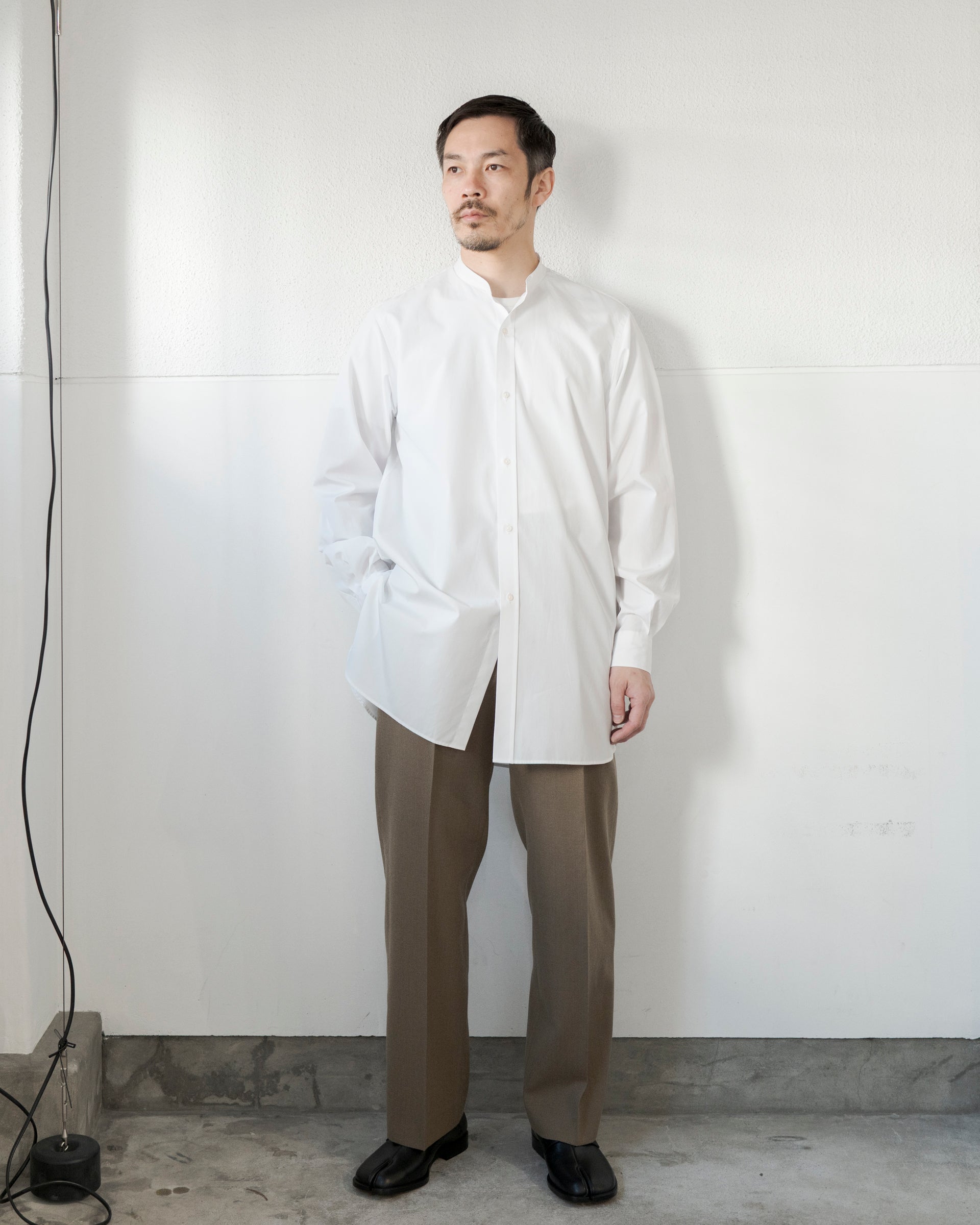 ROB BAND COLLAR COTTON SHIRT – STORE N