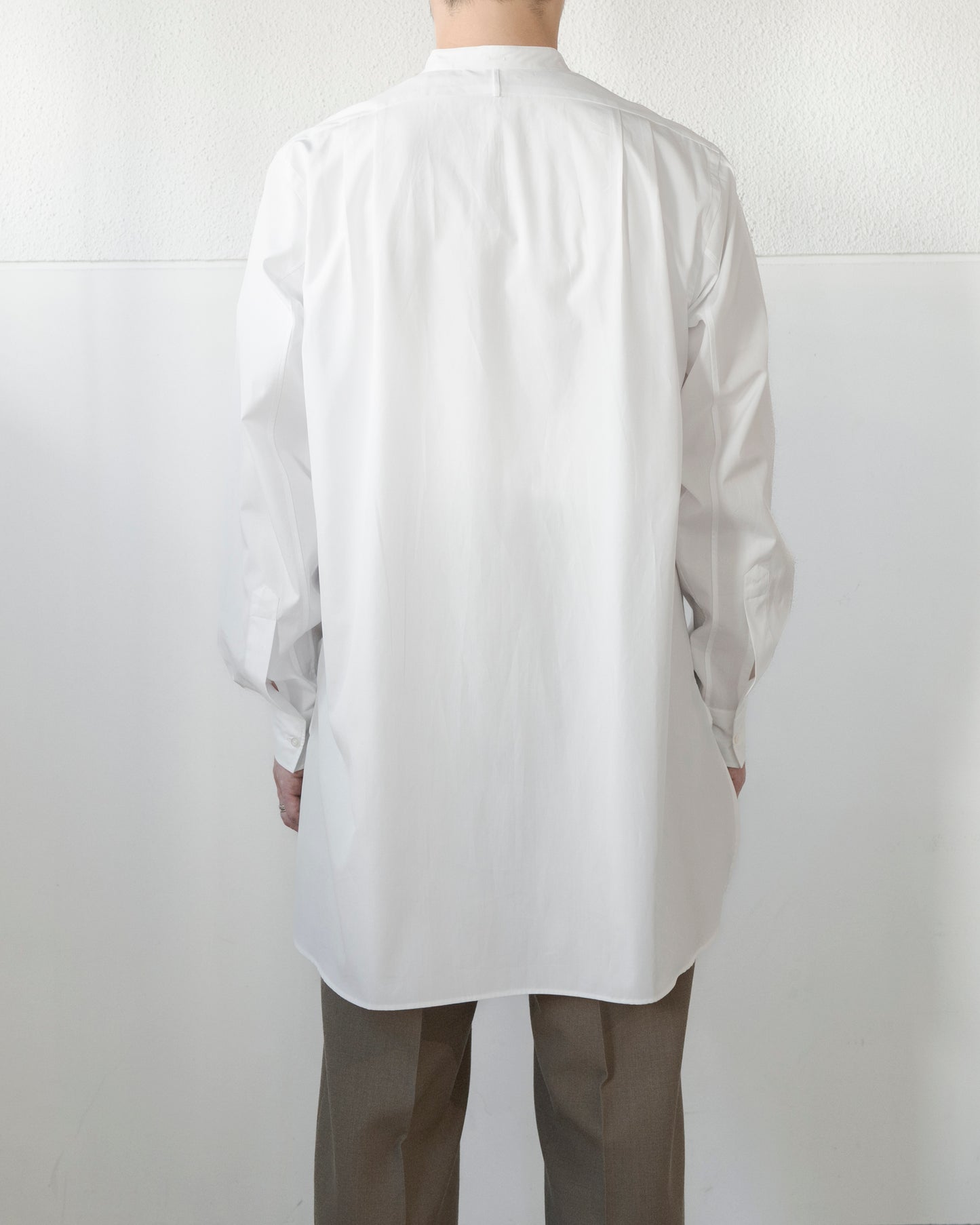 ROB BAND COLLAR COTTON SHIRT