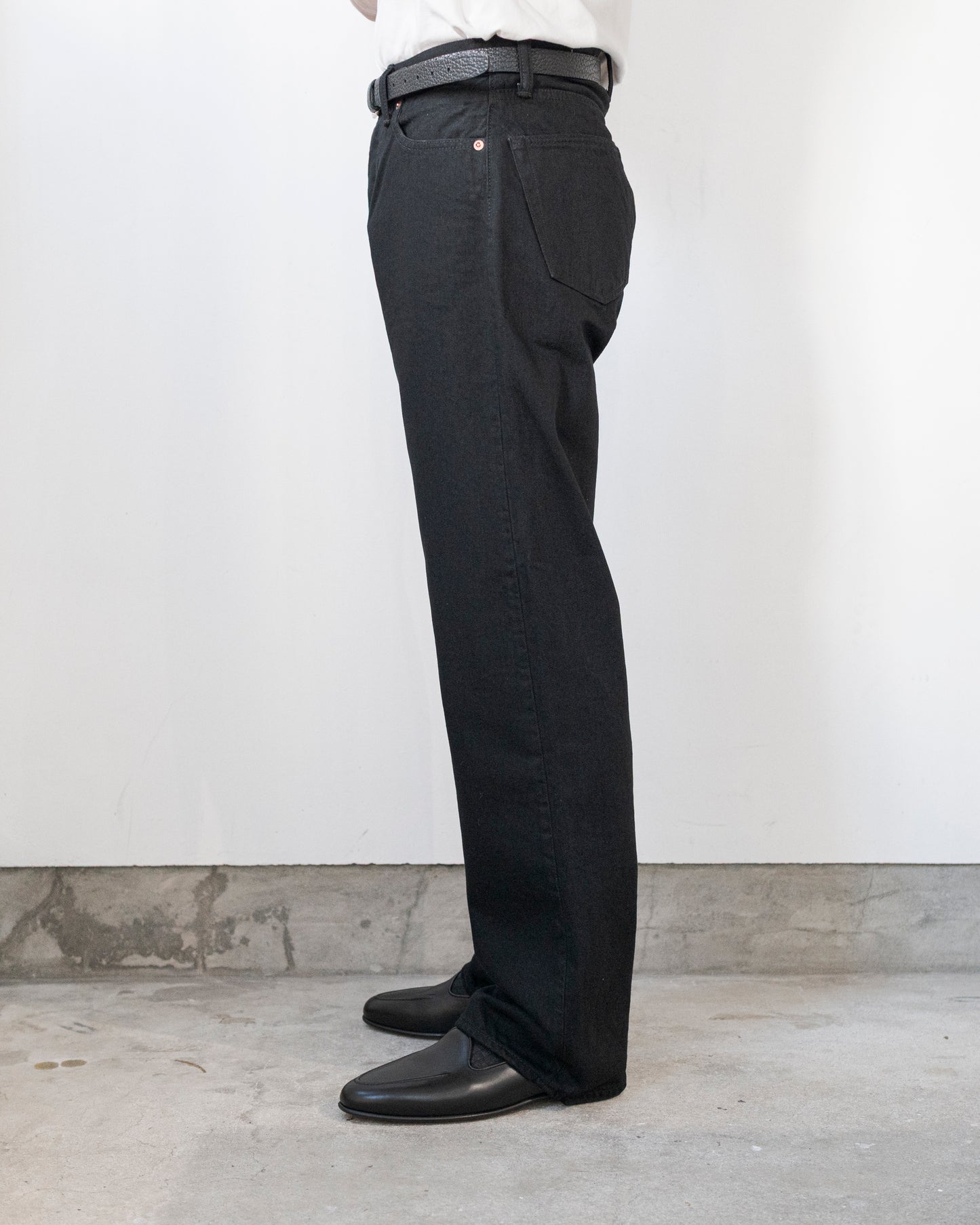 DENIM STRAIGHT TROUSERS