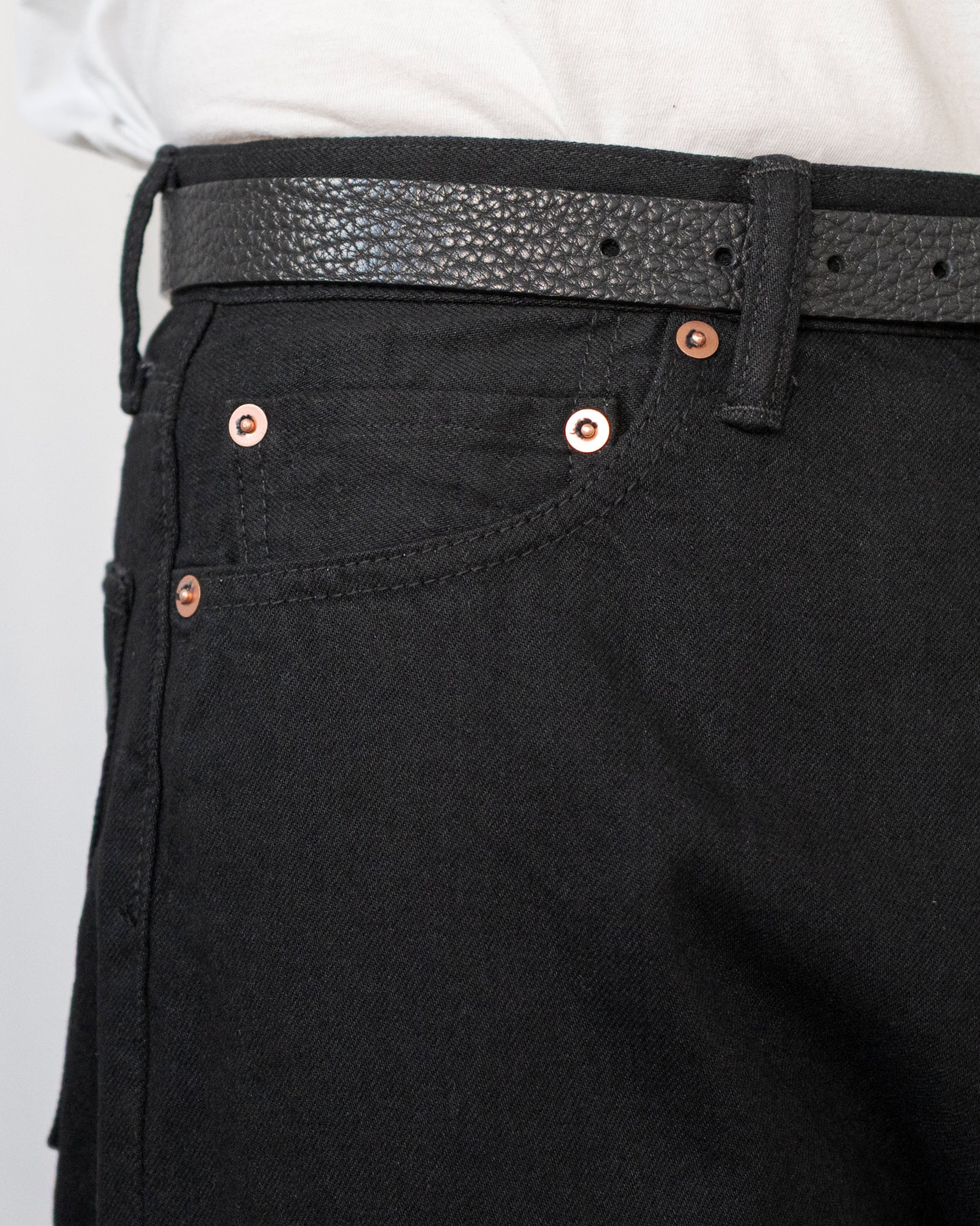 DENIM STRAIGHT TROUSERS