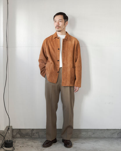 SUEDE CALL SHEEP LEATHER SHORT COAT