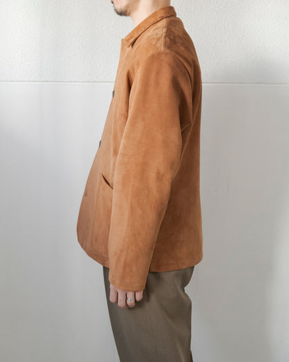 SUEDE CALL SHEEP LEATHER SHORT COAT