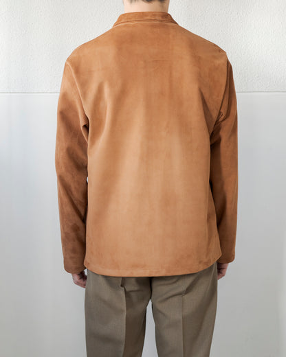 SUEDE CALL SHEEP LEATHER SHORT COAT