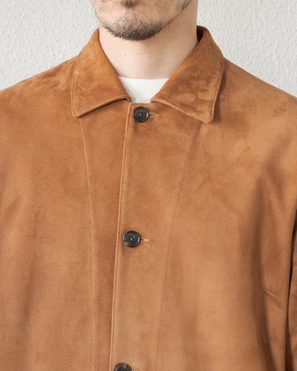 SUEDE CALL SHEEP LEATHER SHORT COAT