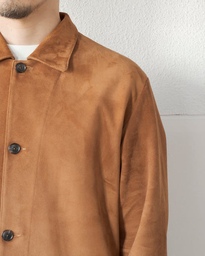 SUEDE CALL SHEEP LEATHER SHORT COAT
